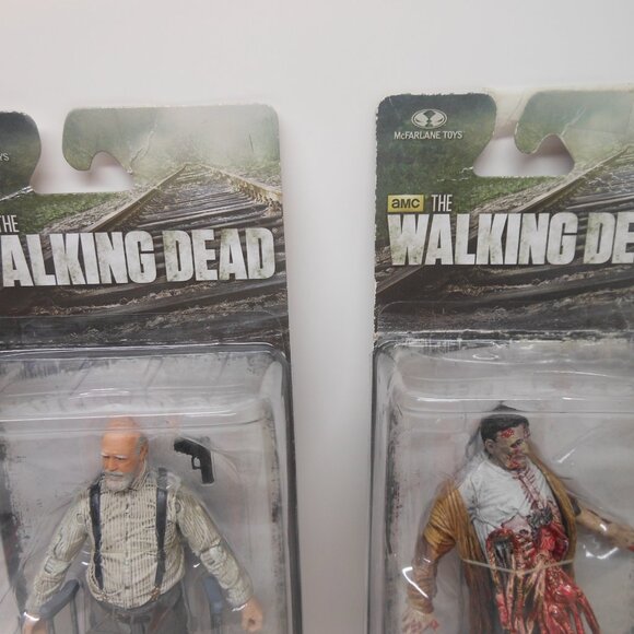 McFarlane Toys Walking Dead Hershel, Bungee Walker, Rick Action Figures Series 8 - Picture 10 of 13